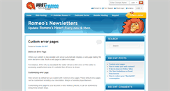 Desktop Screenshot of newsletter.hostromeo.com