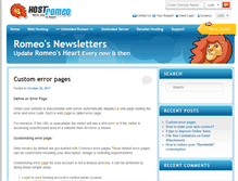 Tablet Screenshot of newsletter.hostromeo.com